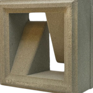 บล็อคช่องลม Z (หน้าเรียบ/คิ้ว) 20x20x9 ซม.